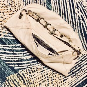 Michael Kors pebbled leather chained hobo